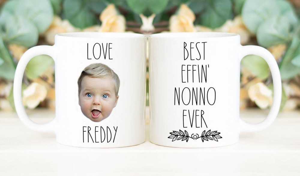 Best Effin' Nonno Ever Mug Father's Day Gift Personalized With Photo Of Kids