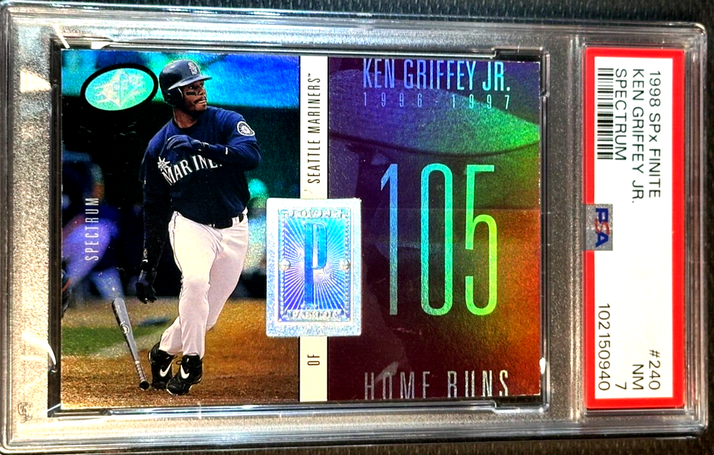 1998 SPx Finite /1750 Spectrum #240 Ken Griffey Jr. Power Passion PSA 7 LOW POP!