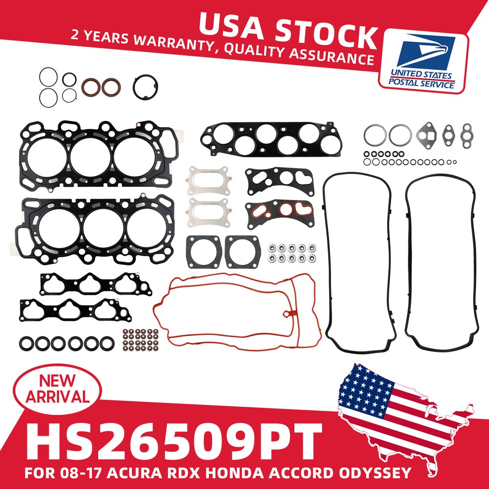 Honda Odyssey Accord Crosstour 3.5L SOHC Head Gasket Set HS26509PT