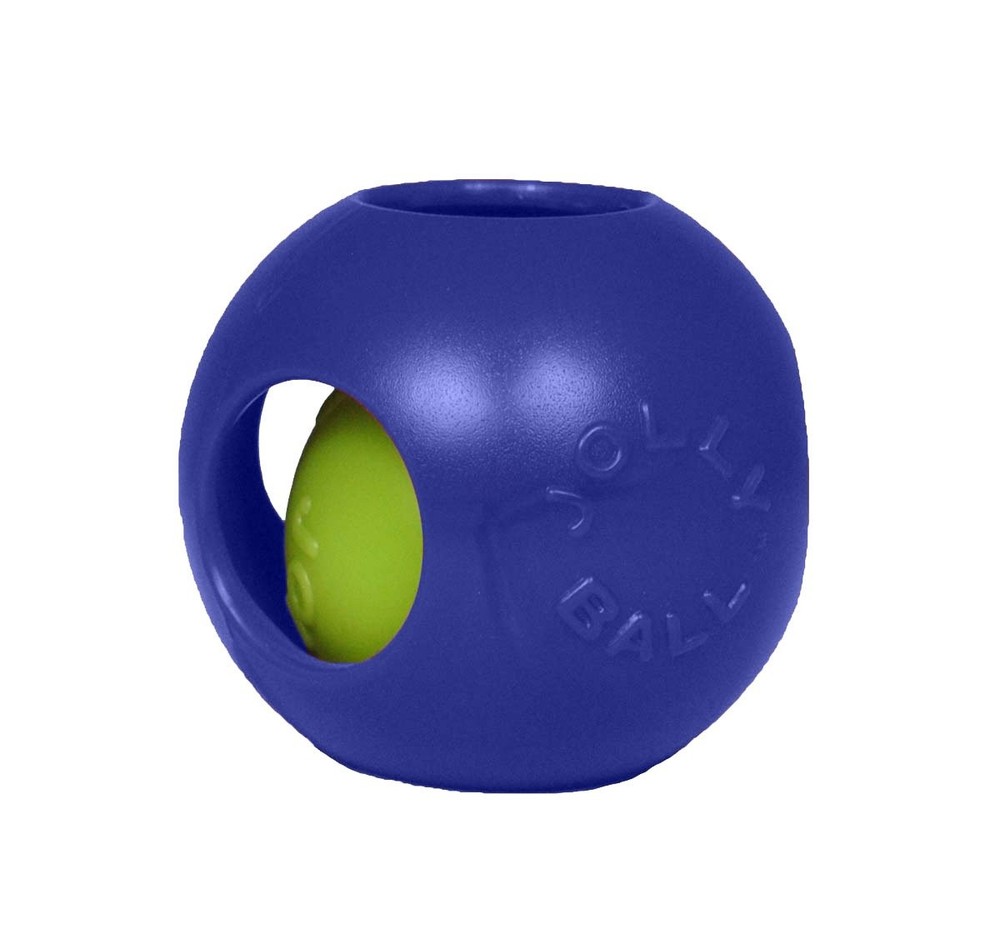 Blue 8-Inch Teaser Ball Dog Toy for Large Breeds, Model 1508 BL