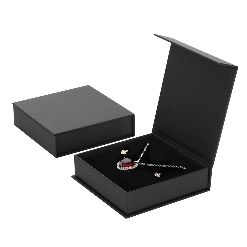 Caja de almacenamiento de joyas, paquete de 20 cajas de regalo de joyas con relleno de algodón y tapas,...