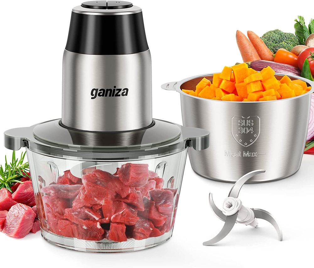 Food Processors, Electric Food Chopper with Meat Grinder & Vegetable Chopper - 2