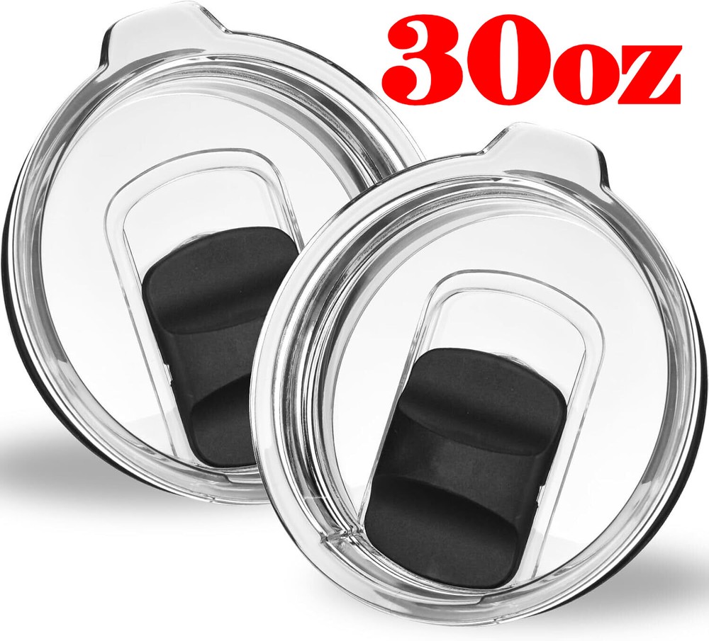 Tumbler Lids for Yeti, 2 Pcs 30 oz Magnetic Replacement Covers for 30 oz Tumbler