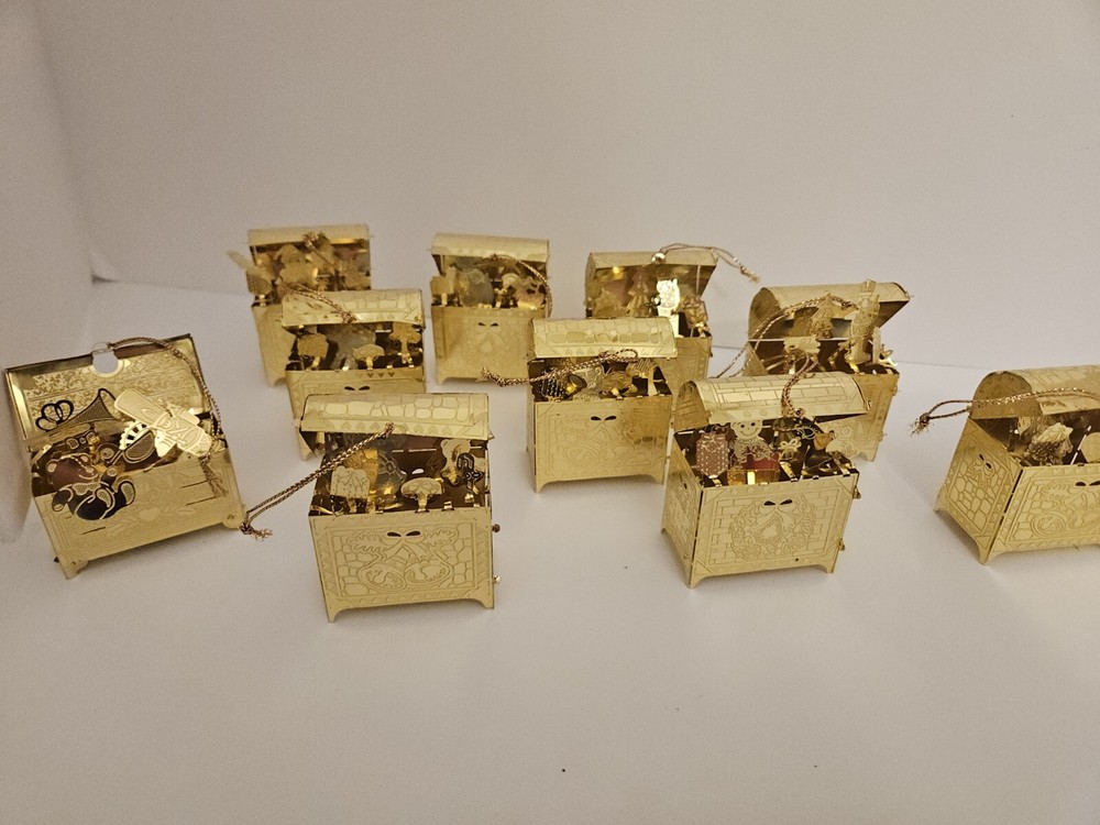 Danbury Mint Electroplated Toy Box Ornaments (10)-free Shipping