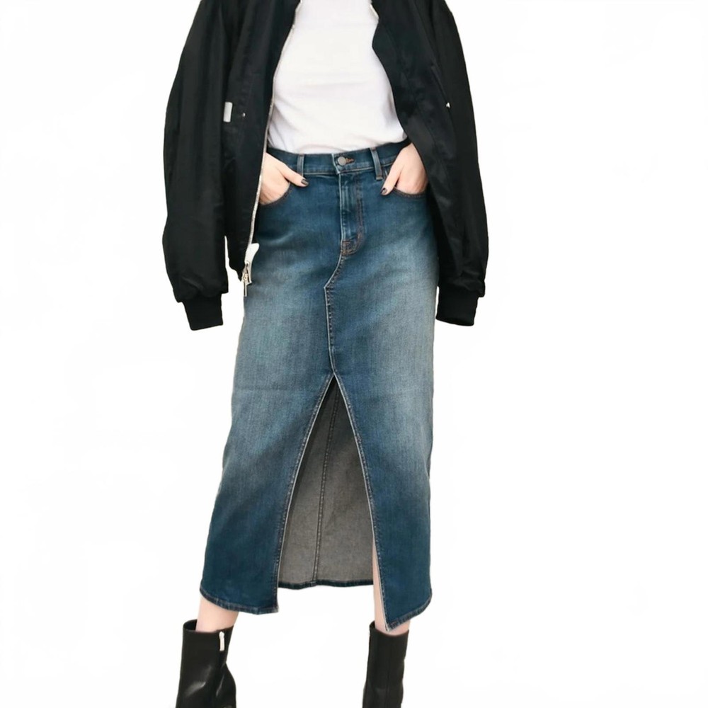 Fidelity Maxine Midi Skirt in Stretch Fabric for Women