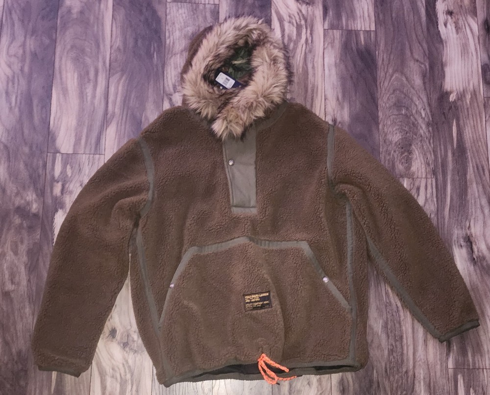 Ralph Lauren Camo Hooded Polo Fleece Pullover