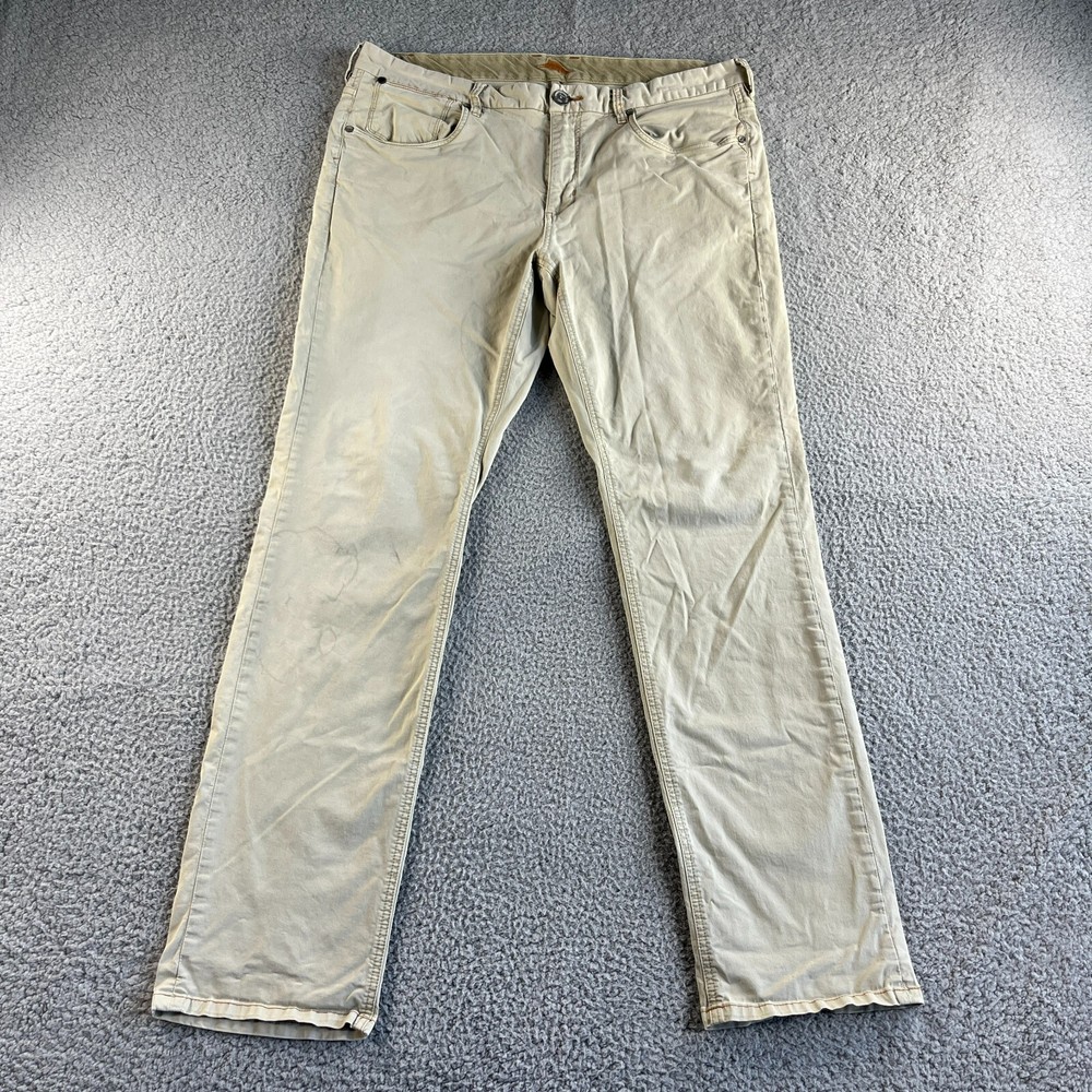 Tommy Bahama Pants Mens 38x34 Beige Chino Straight Stretch Outdoor Marlin READ