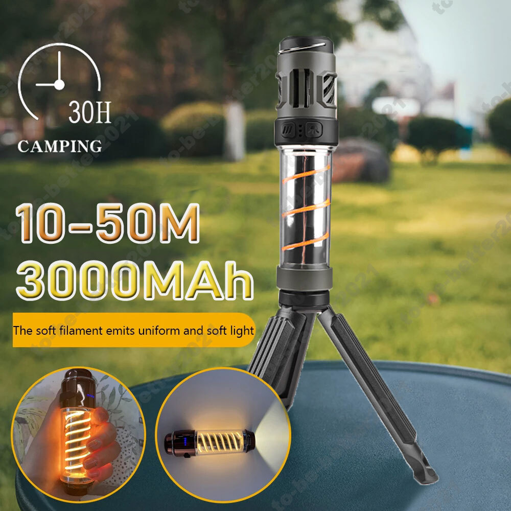 Outdoor LED Mosquito Repellent Camping Light with Tripod and Flashlight