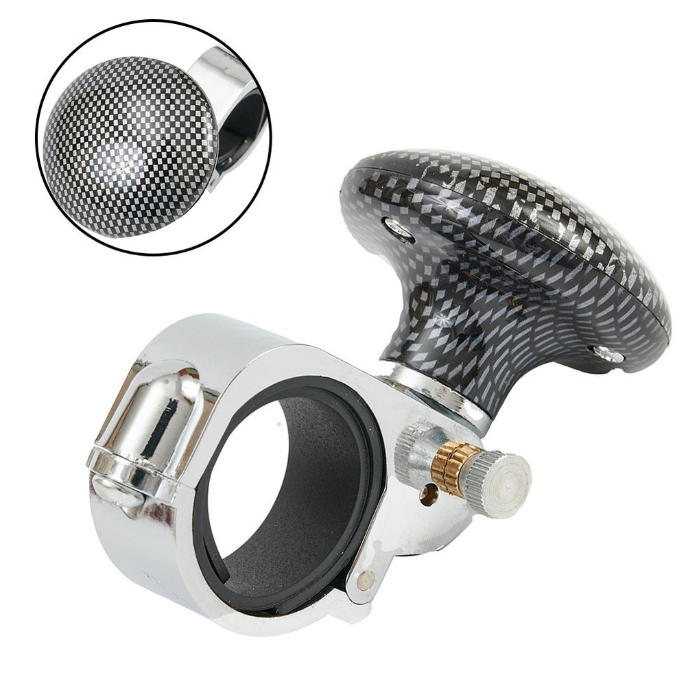 Car Auto Steering Wheel Spinner Knob Auxiliary Booster Aid-Handle Knob Black