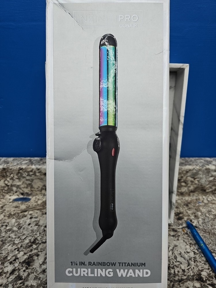 Infiniti Pro BY CONAIR Rainbow Titanium 1.25-Inch 1 1/4 Curling Wand CD355N