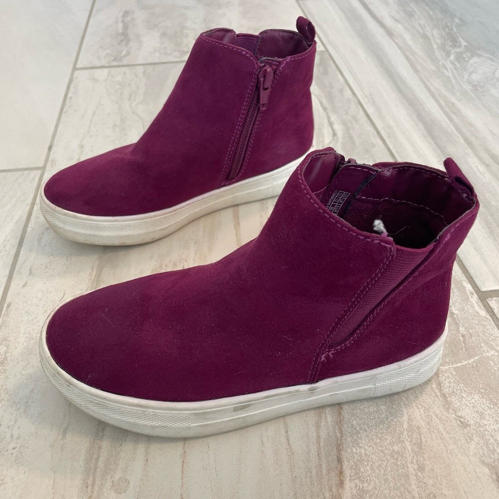 Gap Kids Ankle Boots High Top Sneaker Size 13 Huckleberry Purple