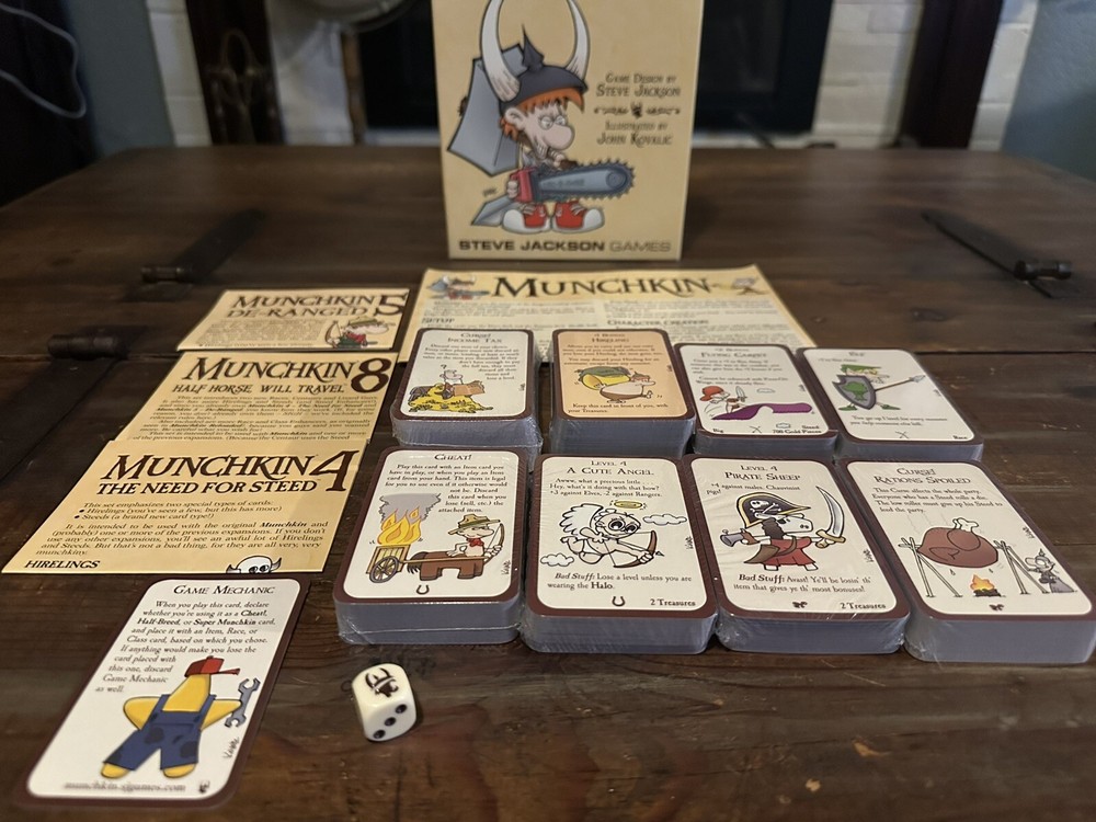 Munchkin Bundle. 1, 4, 5, 8 Expansions NEW Steve Jackson Games
