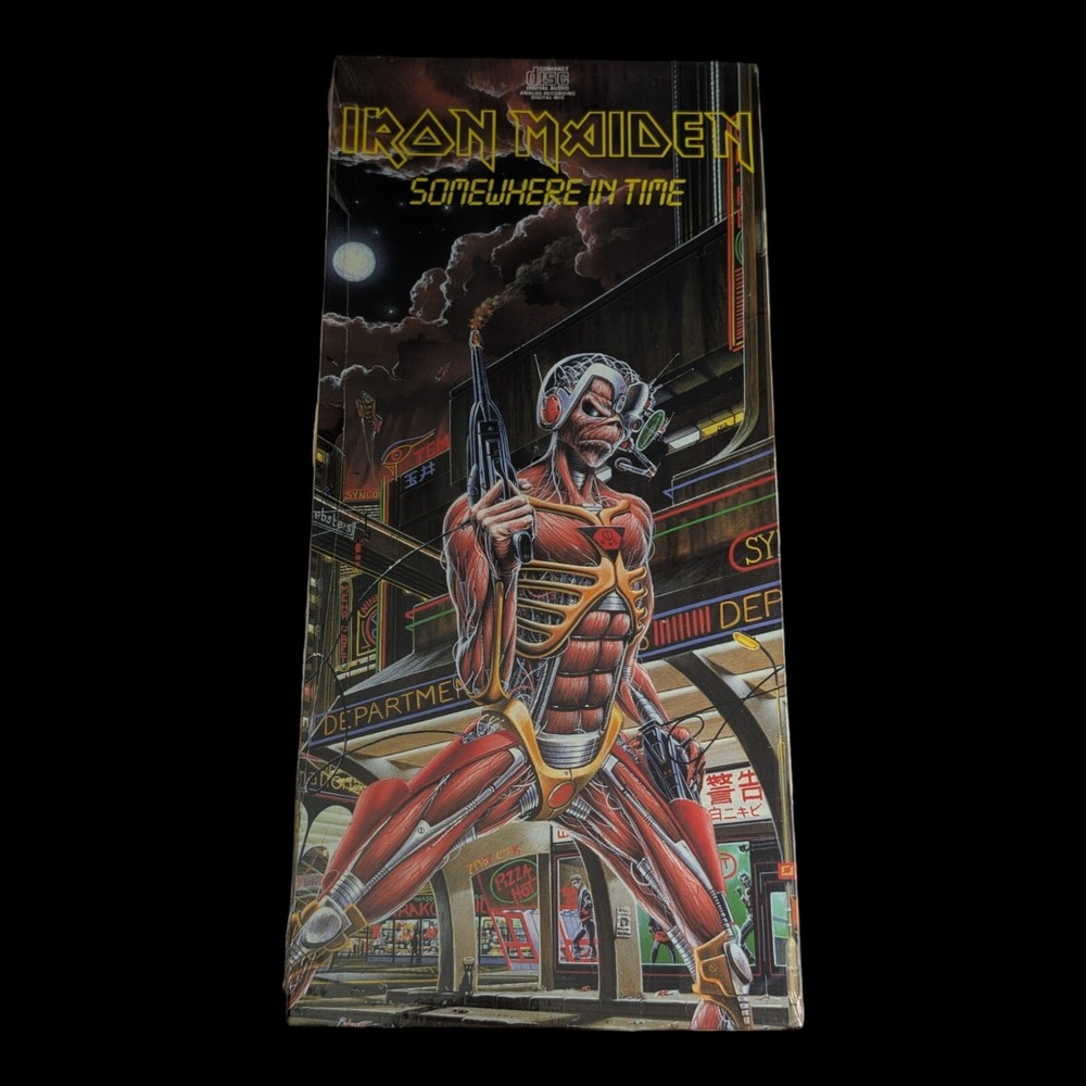 SEALED Iron Maiden Somewhere In Time 1st Edition Longbox US 1986 CD