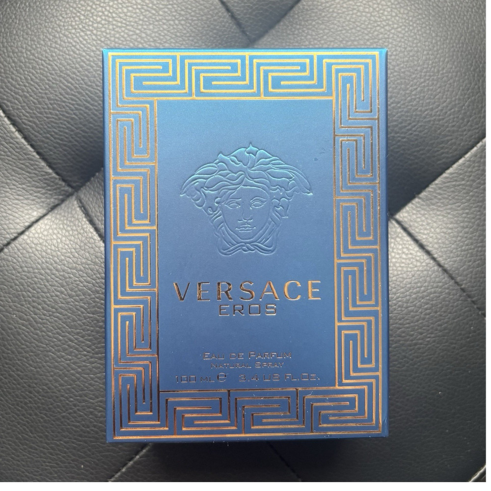 Versace Eros Eau de Parfum Spray, Regular Size 3.4 fl oz / 100 mL