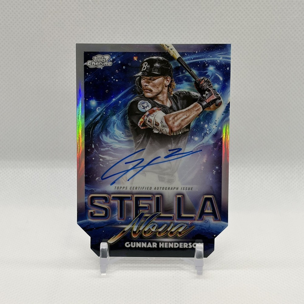 2025 Topps Chrome Cosmic Gunnar Henderson Stella Nova Auto SP Die Cut SNA-GH