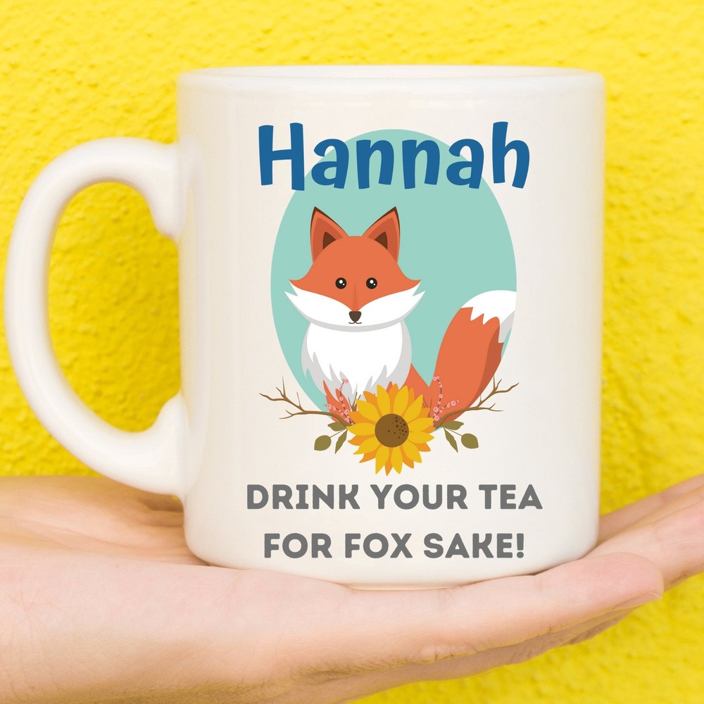 Fox Mug Fox Gifts Personalised Mugs Fox Lovers Custom Mug Personalised Gift