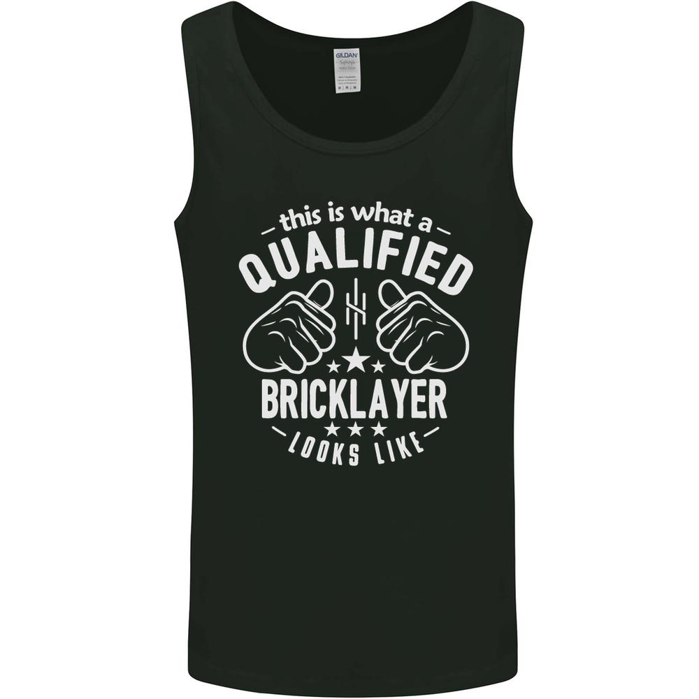 A Qualified Bricklayer Looks Like Mens Vest Tank Top