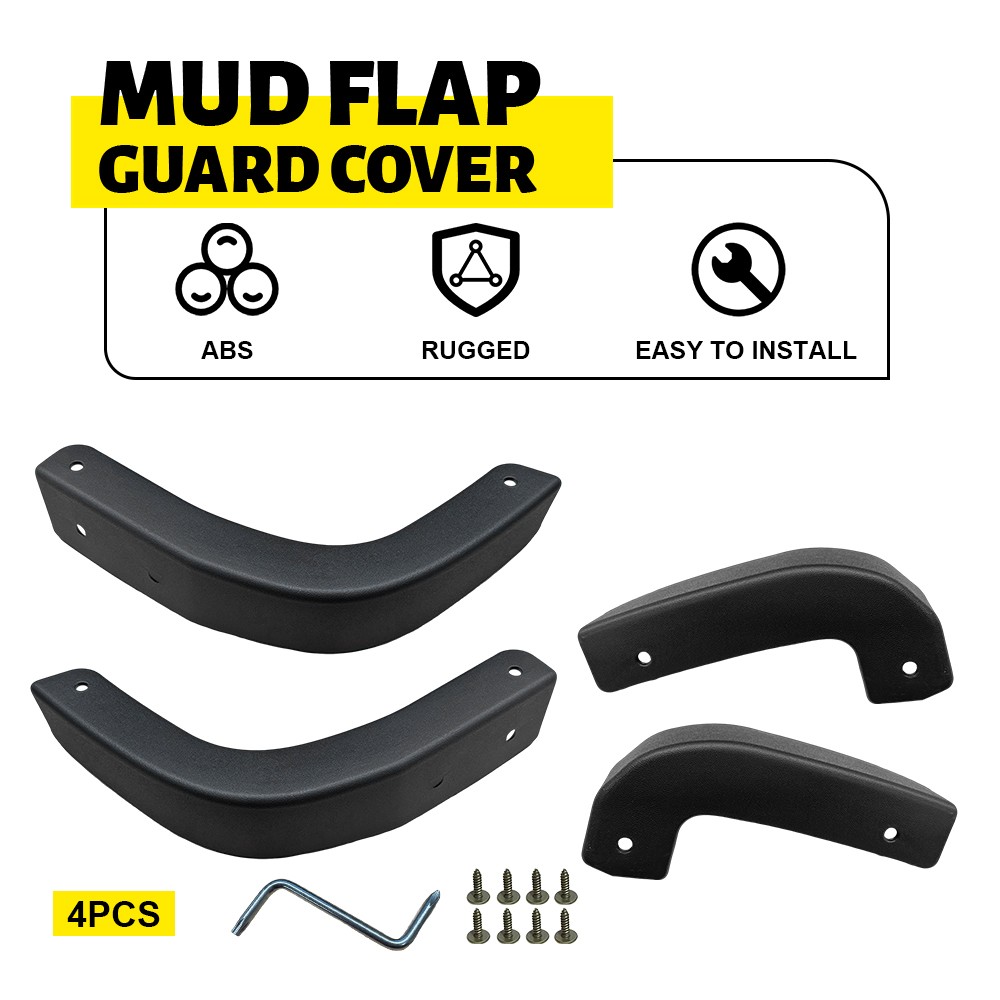 Front Rear Splash Mud Flap Guard Delete Cover Fit 2019-24 Chevy Silverado 1500