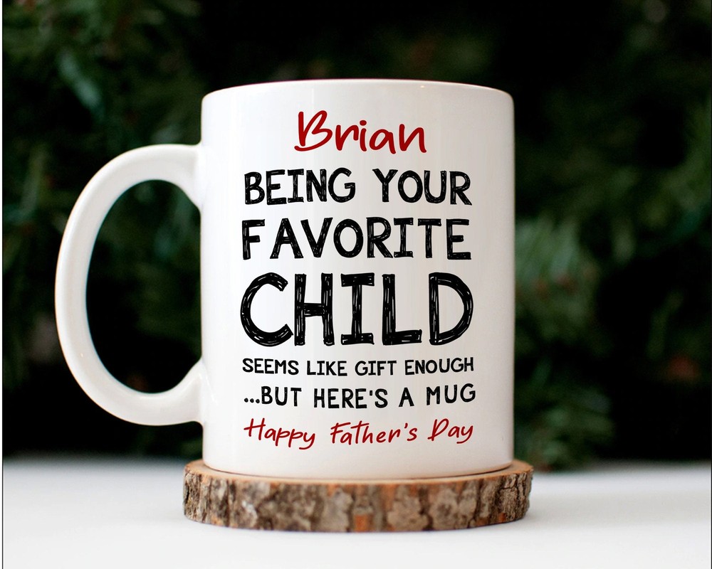 Personalized Dad Gift From Child Mug Dad Birthday Gift Mug Custom Funny Dad