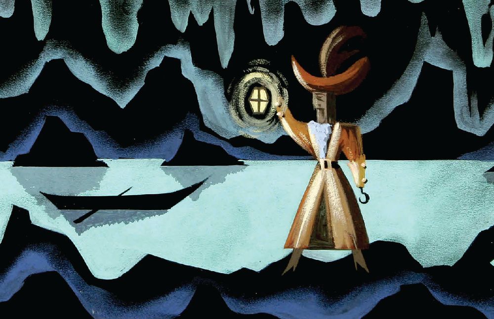 Mary Blair Peter Pan Captain Hook Disney Concept Art Poster Matte Finish