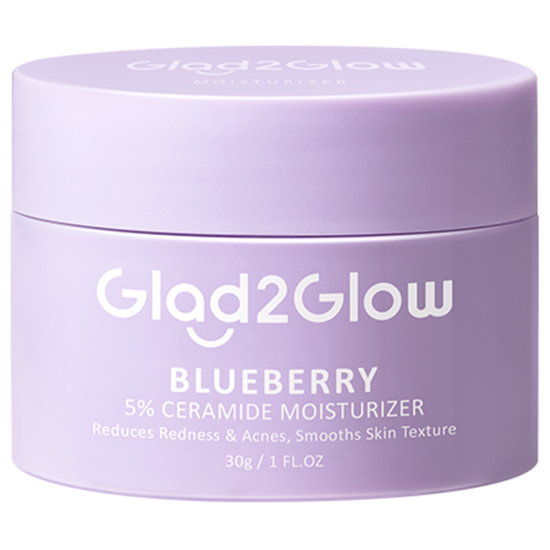 Glad2Glow Blueberry Moisturizer Cream Ceramide Skin Barrier Repair 30g