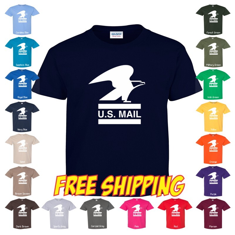 USPS Standing Eagle Shirt 19 Colors Free Shipping 8 Sizes Small to 5XL