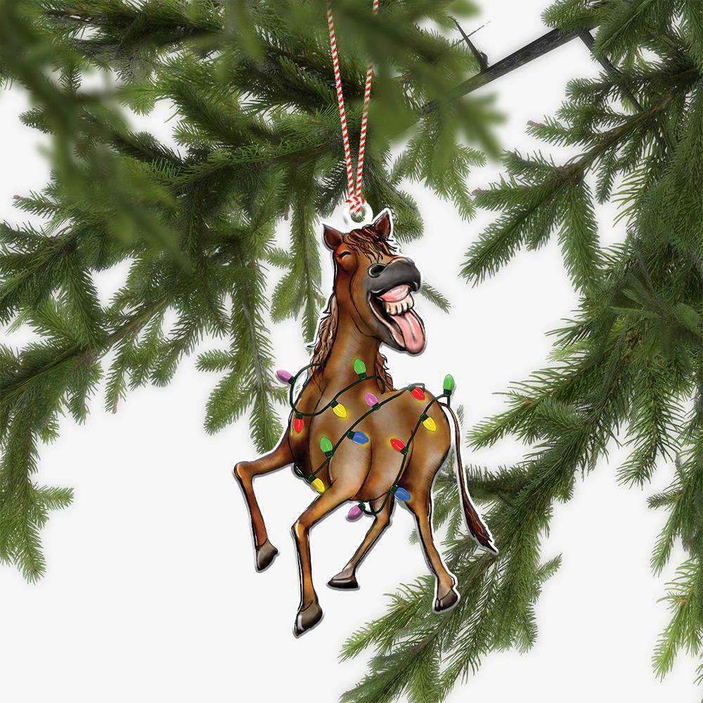 Lovely Horse Christmas Ornament  Horse Xmas Ornament  Horse Car Ornament Gift