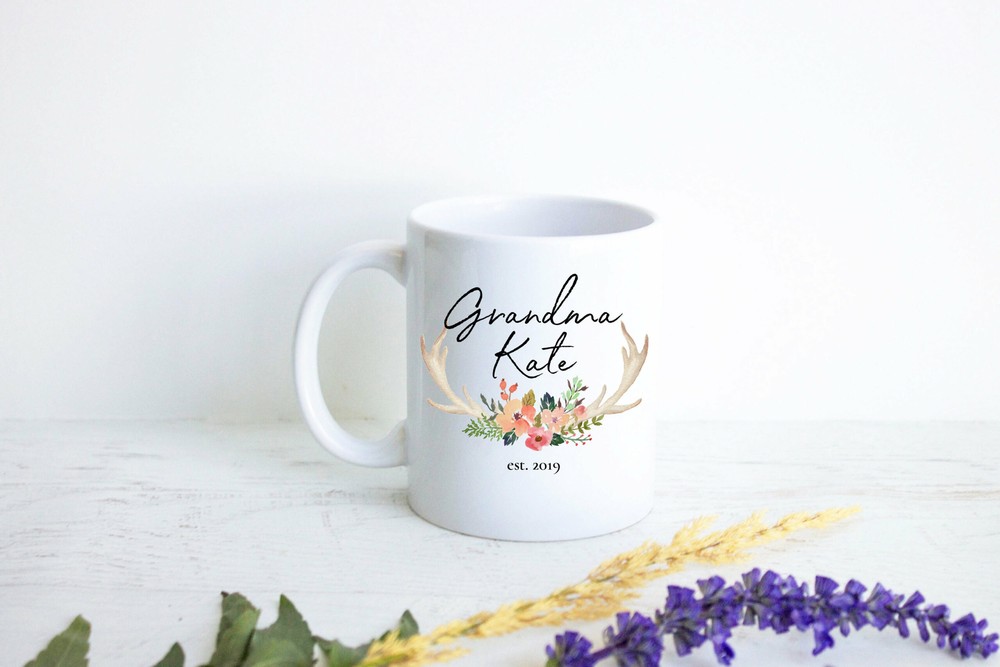 Floral Rustic Personalized Grandma Mug Gift Grandma Mug Gift For Grandma