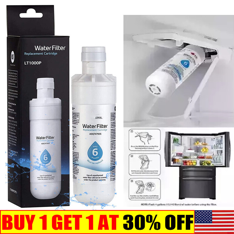 New LT1000P ADQ747935 Refrigerator Ice & Water Filter Replacement