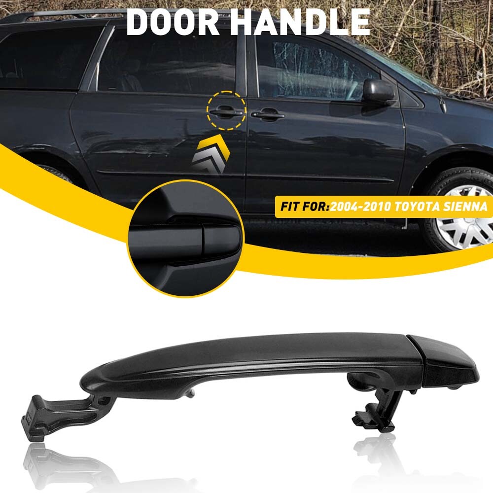 2X For 2004-2010 Sienna Toyota Rear Left Sliding Right Door Door Handle Black UO