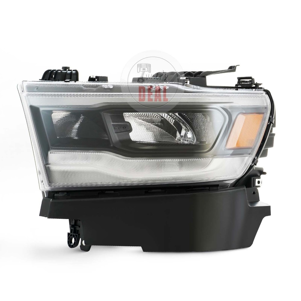 2019-2023 Dodge Ram 1500 Black LED Driver Side Headlight Assembly-image