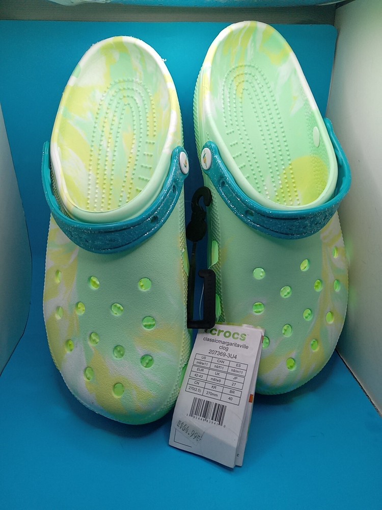 NWT Margaritaville Limited Edition Lime Zest Crocs Unisex Clog Men 9 Women 11