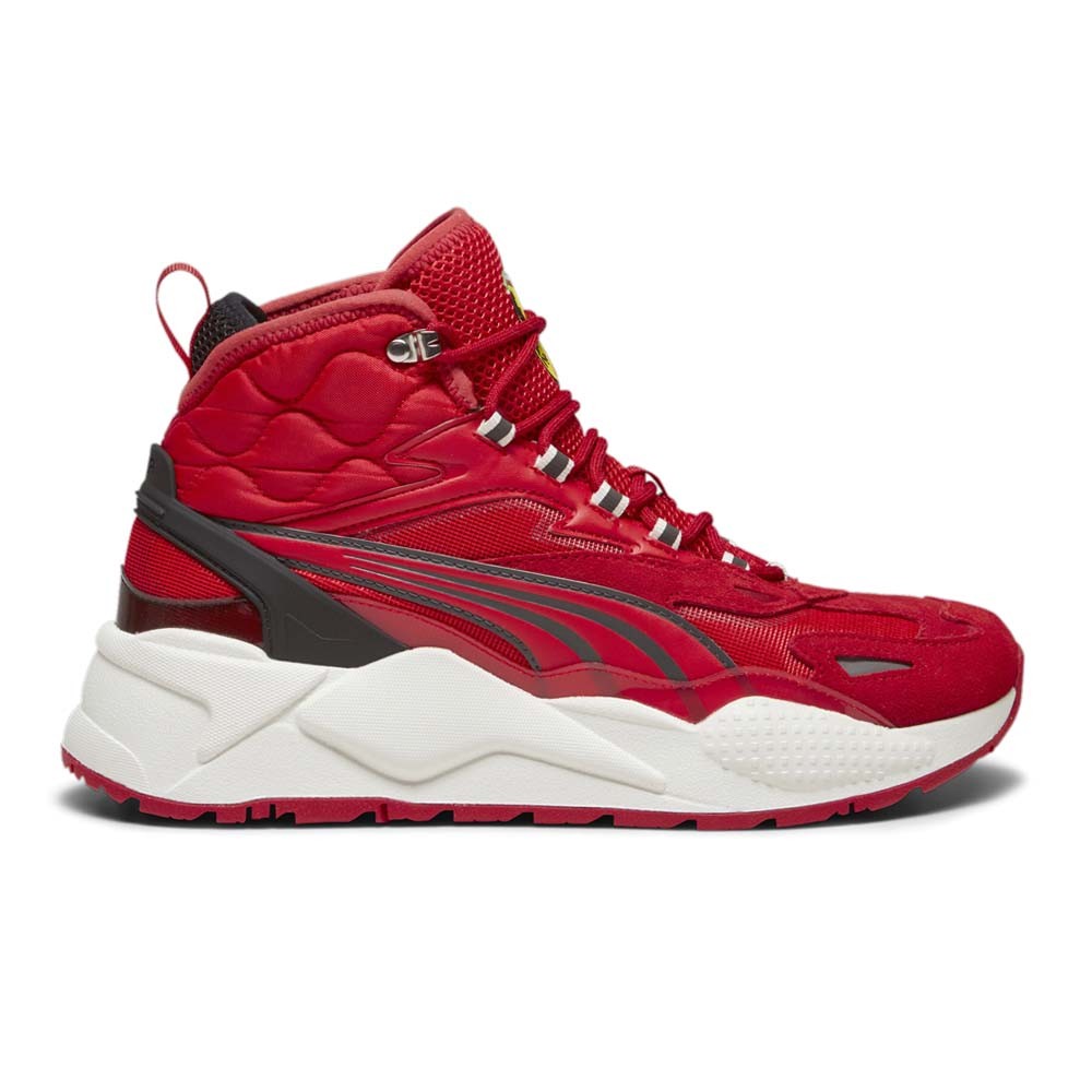 PUMA Scuderia Ferrari Rs X Mid Lace Up  Mens Red Sneakers Casual Shoes 30795902