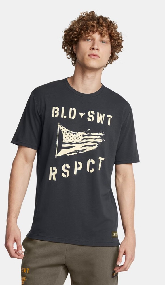 Under Armour Men's Project Rock Veterans Day BSR Short Sleeve T Shirt New 2024