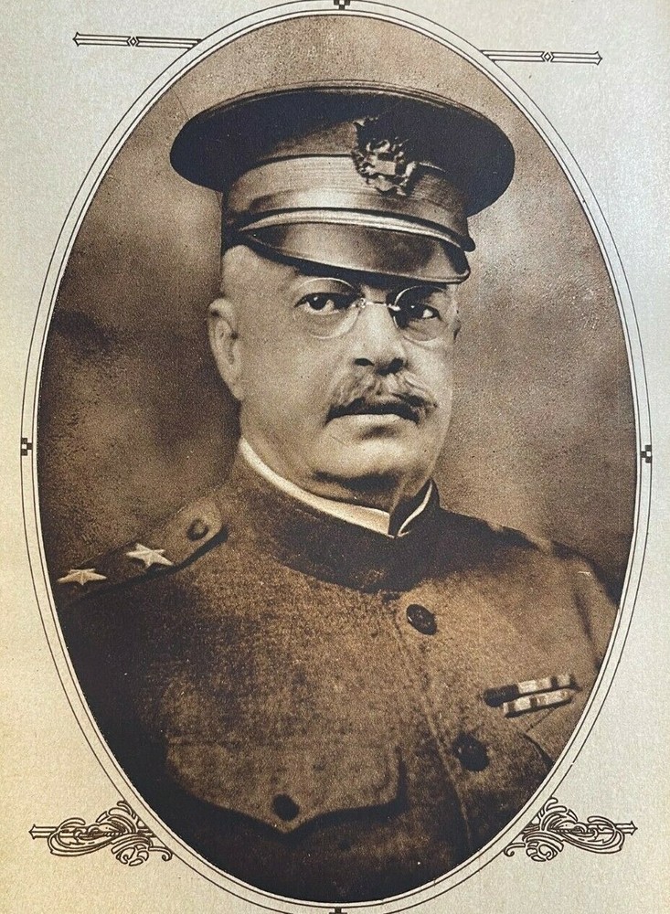 1919 Vintage Illustration Major General Joseph P. Dickman