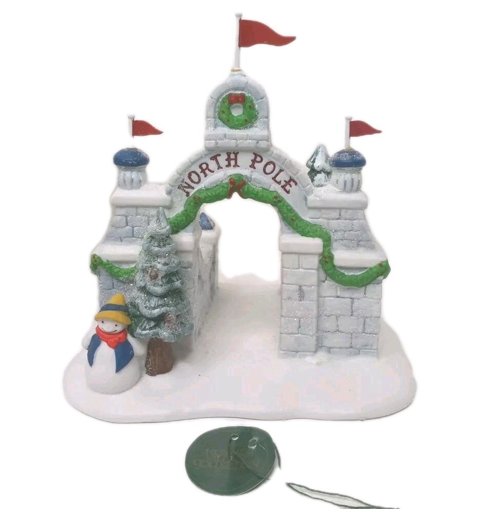 Vintage Department 56 Heritage Christmas Village North Pole Gate Collectible