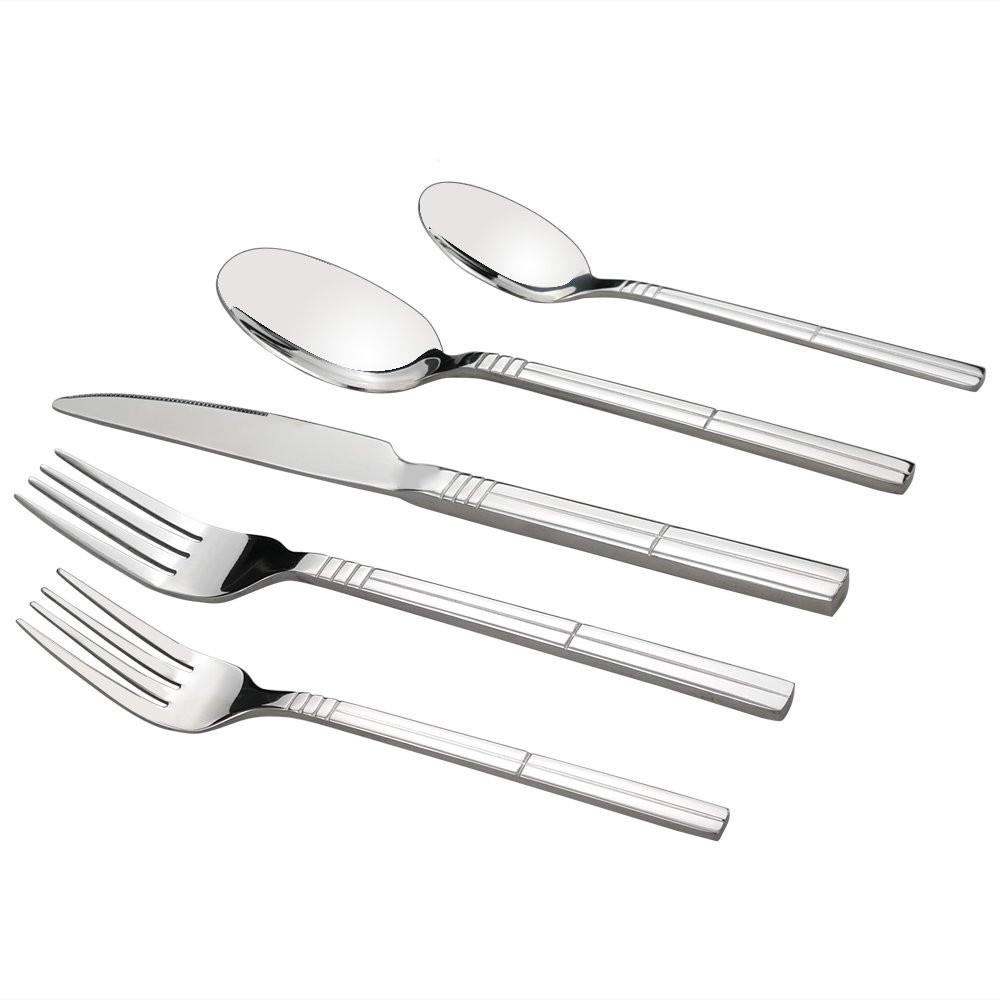80 Piece Stainless Steel Silverware Set, Service for 16