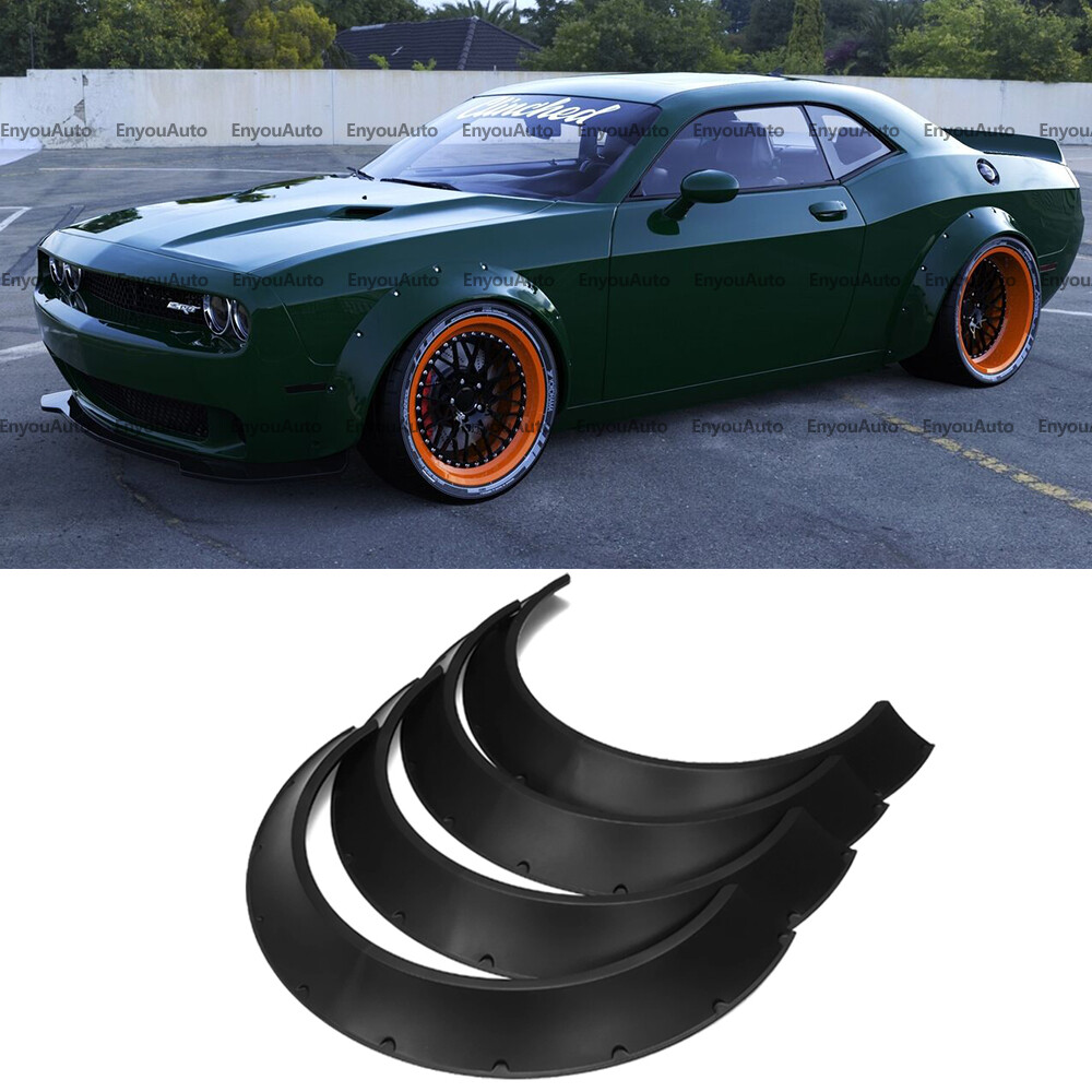 For Dodge Challenger Charger Fender Flares Extra Wide Body Kit Wheel Arches Kit