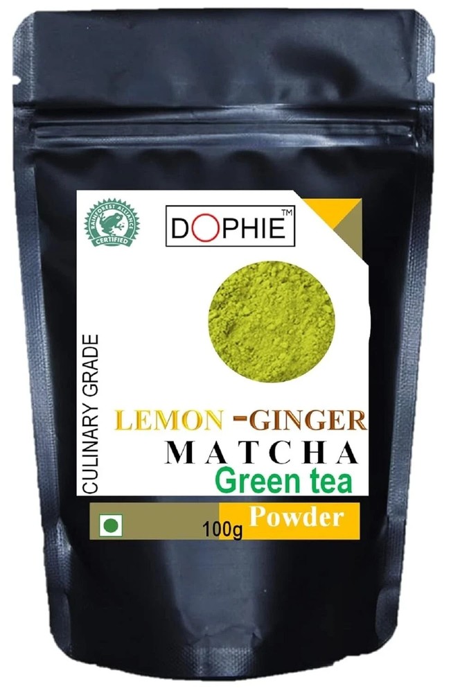 Dophie 100g Matcha Green Tea Powder with Ginger & Lemon Free Global Shipping