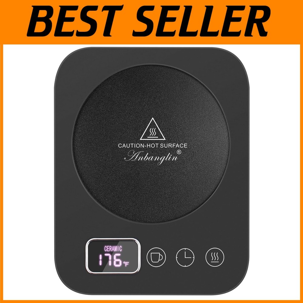 Versatile Cup Warmer for Ceramic Glass & Metal with 12H Auto Shut-Off