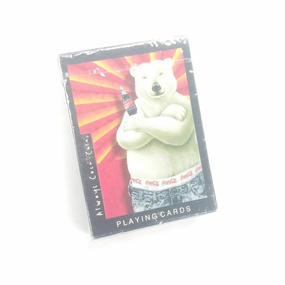 Coca Cola Playing Cards Coke Bear Soda Pop Advertising 1998 Vintage 90s