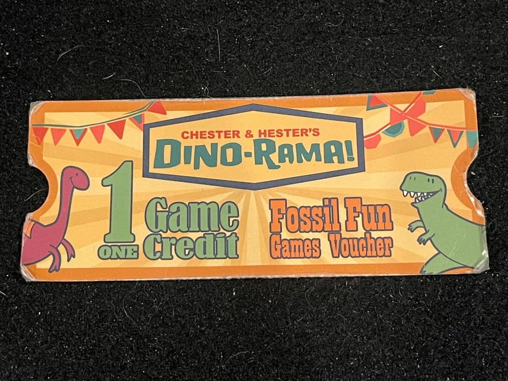 Disney Animal Kingdom Chester And Hester’s Dino-Rama One Game Ticket Voucher-image