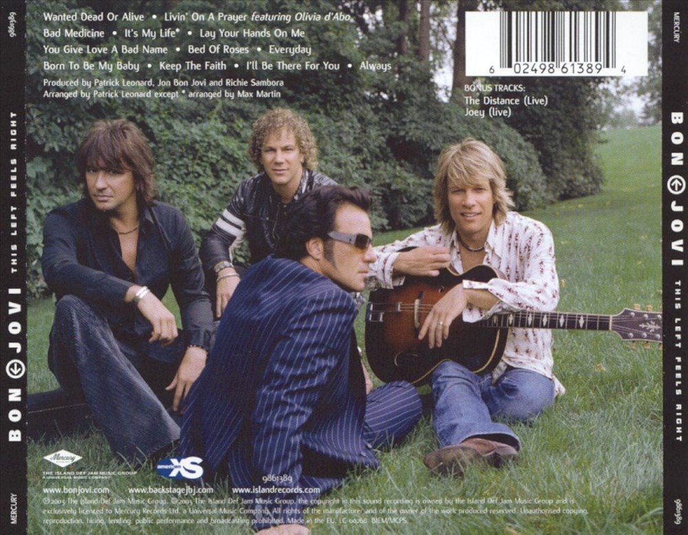 BON JOVI THIS LEFT FEELS RIGHT [IMPORT BONUS TRACKS] NEW CD
