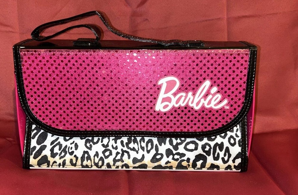 Barbie Purse Dolls House Pink And Leopard