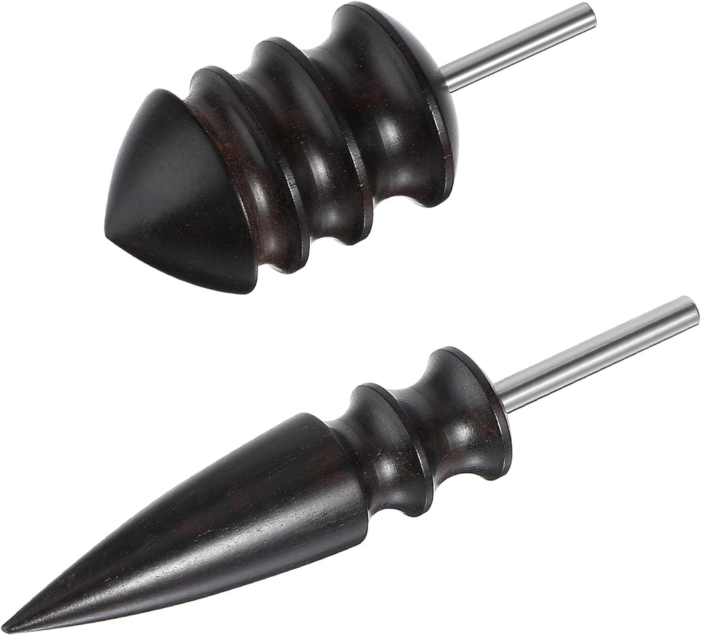 Giantree 2 Pack Leather Burnisher Bits, Leather Edge Slicker Polishing Tools Bur