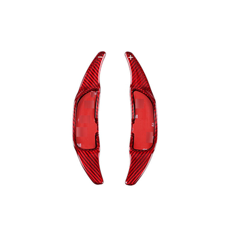 Benz C63 Coupe 2015-21 Red Carbon Fiber Steering Wheel with Shift Paddles