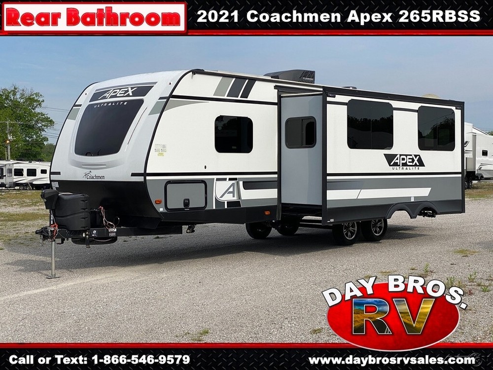 21 Coachmen Apex Ultra Lite 265RBSS Travel Trailer Towable RV Camper Rear Bath