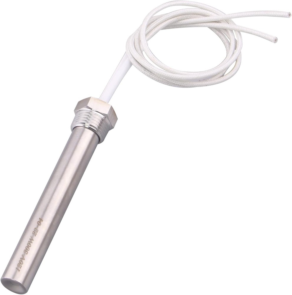 Immersion Cartridge Heater 120V 300W Hot Rod Heating Element Replacement 1/2 Inc