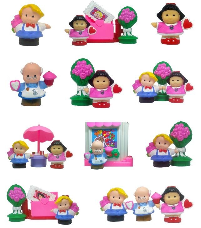 Fisher Price Little People Sweet Valentine Valentine's Day Stickers Art Craft-image