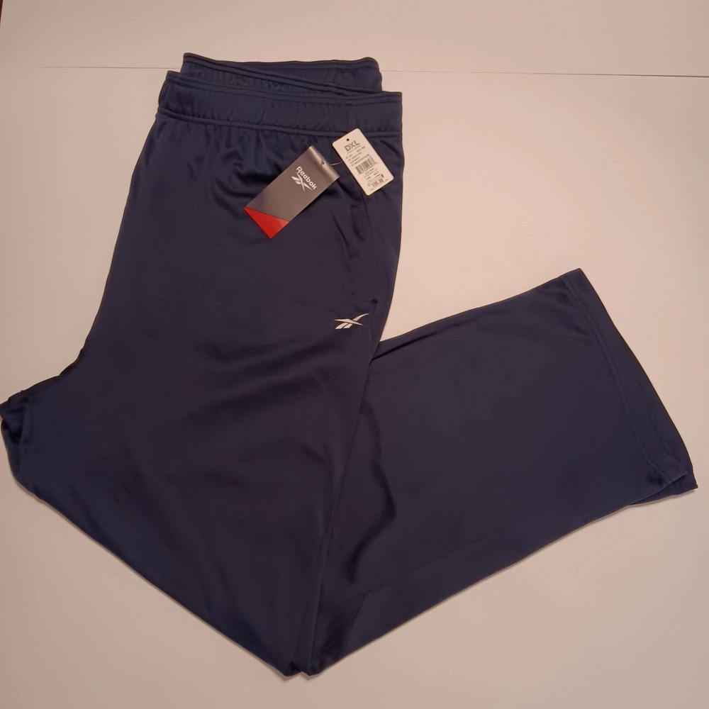 Reebok Mens Performance Fleece Joggers Pants 2XLT Blue NWT Big &Tall Size
